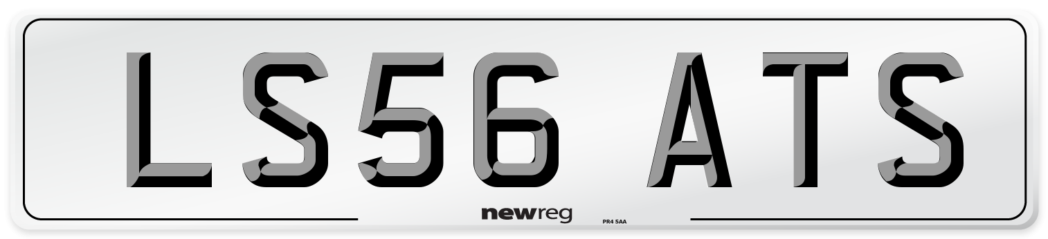 LS56 ATS Number Plate from New Reg